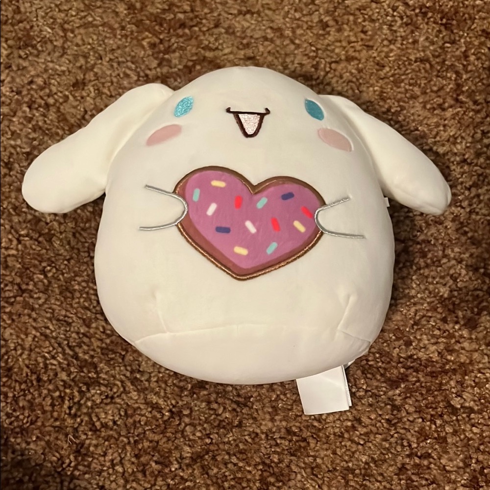 Cinamonroll-Cute White Bunny Plush with Heart